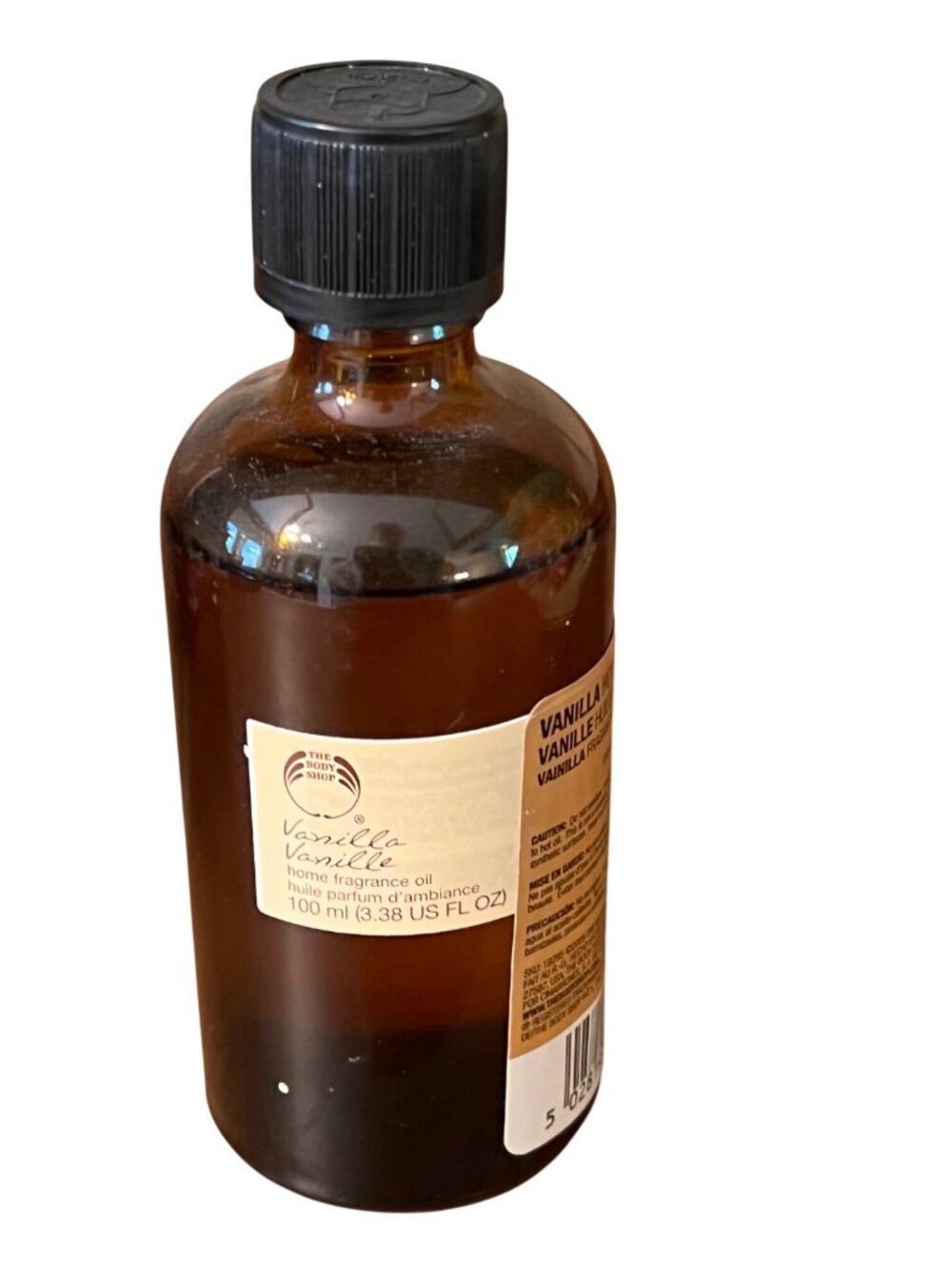 The Body Shop Vintage Vanilla Home Fragrance Oil 100 mL Amber Bottle